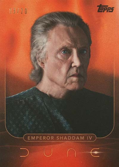 2024 Topps Dune Release Day Orange Foil Emperor Shaddam IV