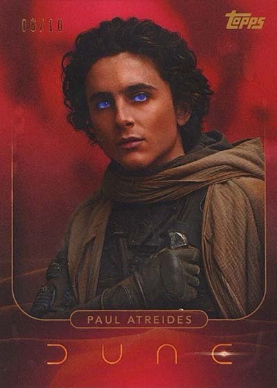 2024 Topps Dune Release Day Red Foil Paul Atreides