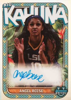 Angel Reese 2023 Bowman U Chrome 1st Pink Refractor #49 Rookie RC PSA 10