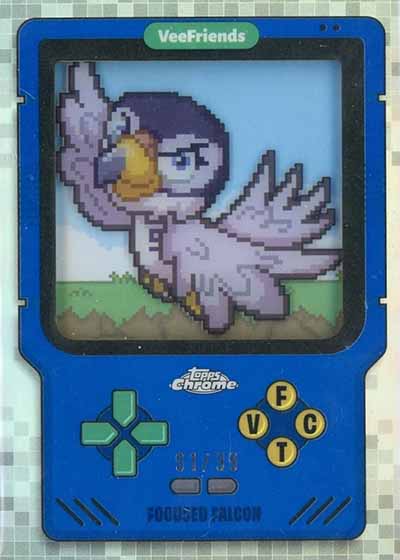 2025 Topps Chrome VeeFriends Game On Focused Falcon