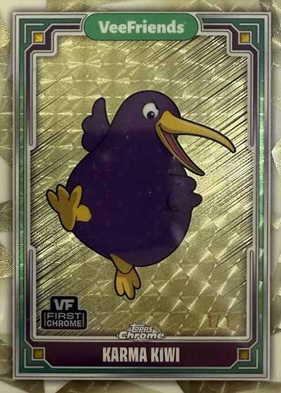 2025 Topps Chrome VeeFriends Superfractors Karma Kiwi