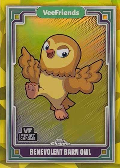 2025 Topps Chrome VeeFriends Yellow Refractors Benevolent Barn Owl