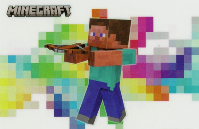 2024 Panini Minecraft Color Blast 7 Steve Feature