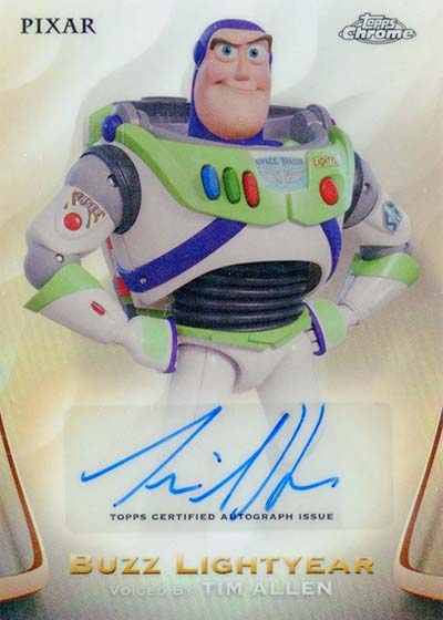2025 Topps Chrome Disney Autographs Tim Allen as Buzz Lightyear