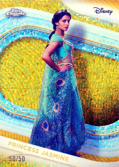 2025 Topps Chrome Disney Gold Mini Diamonds Refractors Princess Jasmine