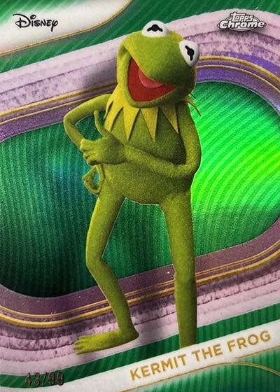 2025 Topps Chrome Disney Green Refractors Kermit the Frog