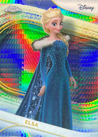 2025 Topps Chrome Disney Prism Refractors Elsa