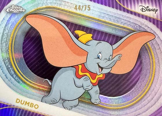 2025 Topps Chrome Disney Purple Refractors Dumbo