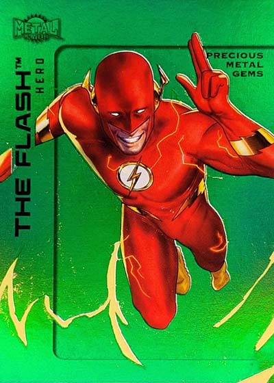 2025 SkyBox Metal Universe Batman Precious Metal Gems Green The Flash