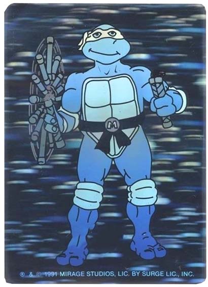 1991 Surge Teenage Mutant Ninja Turtles Holograms Michelangelo