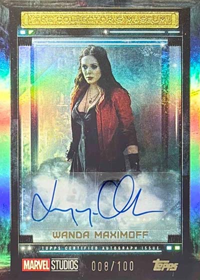 2025 Topps Marvel The Collector The Collector's Museum Autographs Elizabeth Olsen