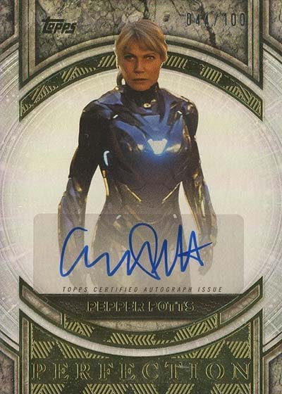 2025 Topps Marvel The Collector Marvel Perfection Autographs Gwyneth Paltrow