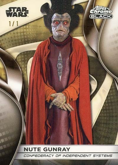 2025 Topps Star Wars Smugglers Outpost Chrome Black Superfractor Nate Gunray