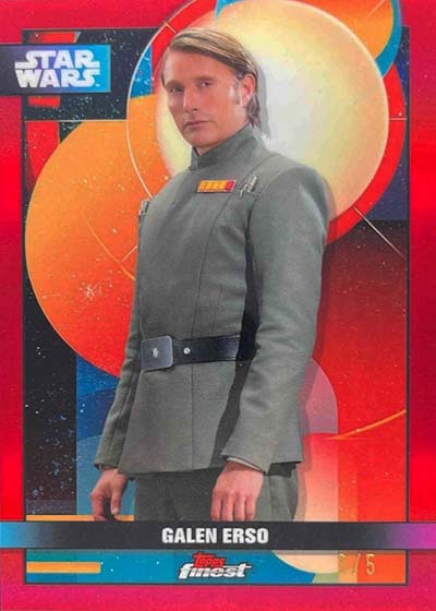 2025 Topps Star Wars Smugglers Outpost Finest Red Refractor Galen Erso