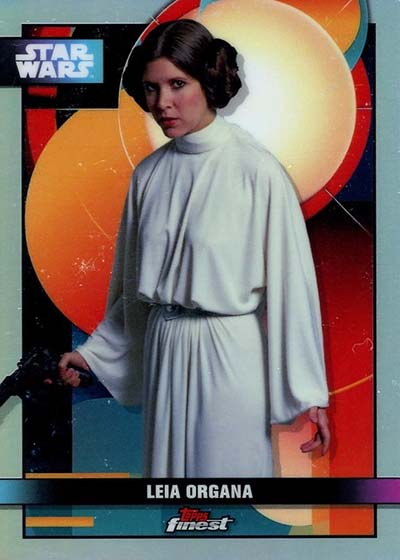 2025 Topps Star Wars Smugglers Outpost Finest Refractor Leia Organa