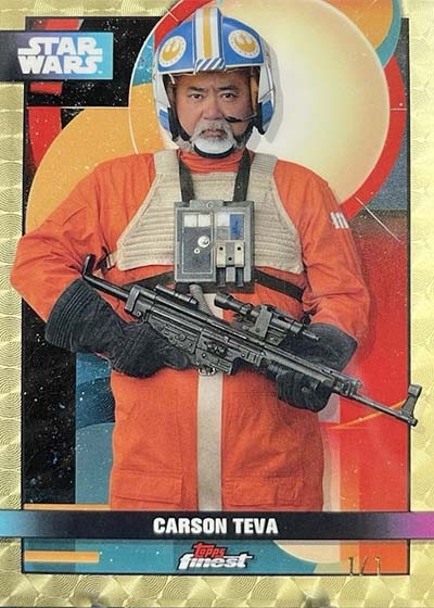 2025 Topps Star Wars Smugglers Outpost Finest Superfractor Carson Teva