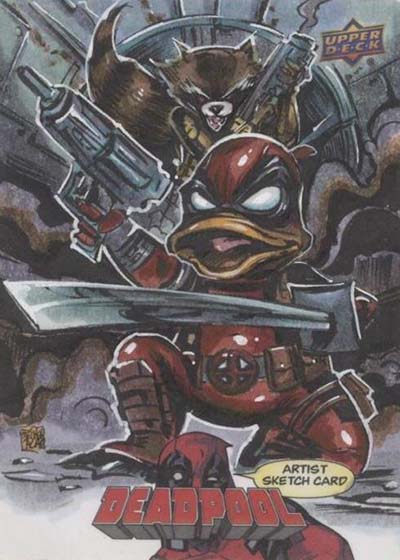 2018 Upper Deck Deadpool Sketch Cards Melike Acar
