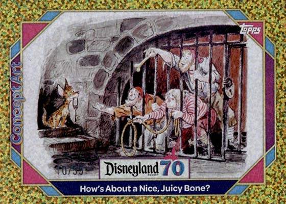 2025 Topps Disneyland 70th Anniversary Gold Confetti Foil