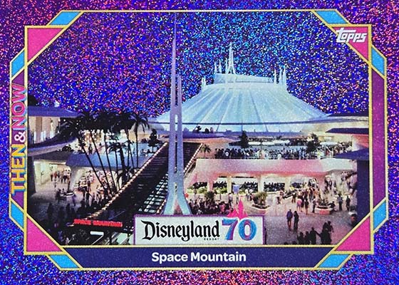 2025 Topps Disneyland 70th Anniversary Purple Glitter Foil Space Mountain