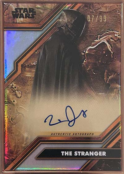 2025 Topps Star Wars Smugglers Outpost Cortosis Metal Autographs Manny Jacinto as The Stranger