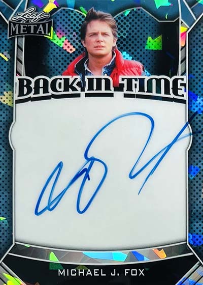 2026 Leaf Metal Pop Century Back in Time Autographs Michael J. Fox