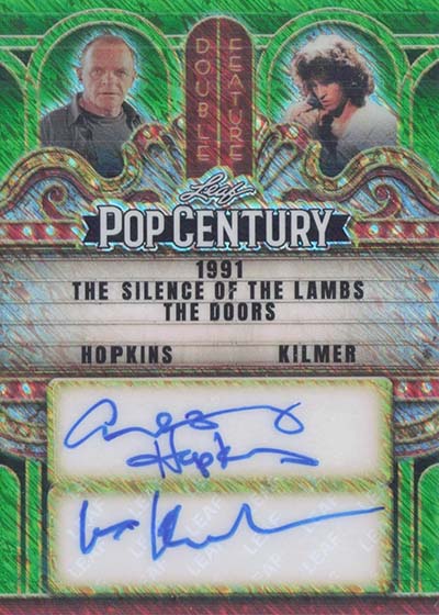 2026 Leaf Metal Pop Century Double Feature Autographs Anthony Hopkins Val Kilmer