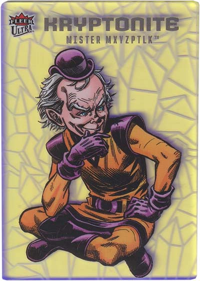 2025 Fleer Ultra Superman Kryptonite Mister Mxyzptlk