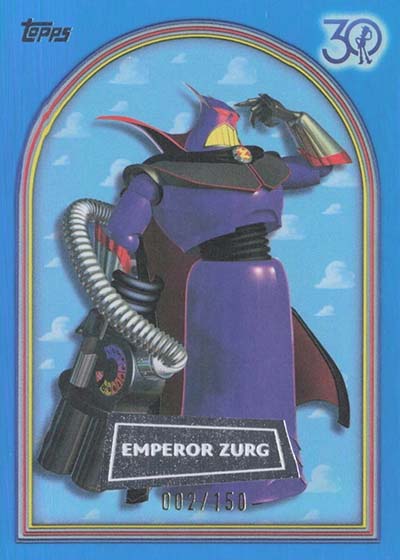 2025 Topps 30 Years of Toy Story Blue Foil Emperor Zurg