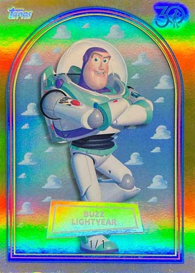 2025 Topps 30 Years of Toy Story Gold Foil Buzz Lightyear