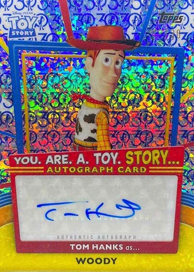 2025 Topps 30 Years of Toy Story Tom Hanks Autograph