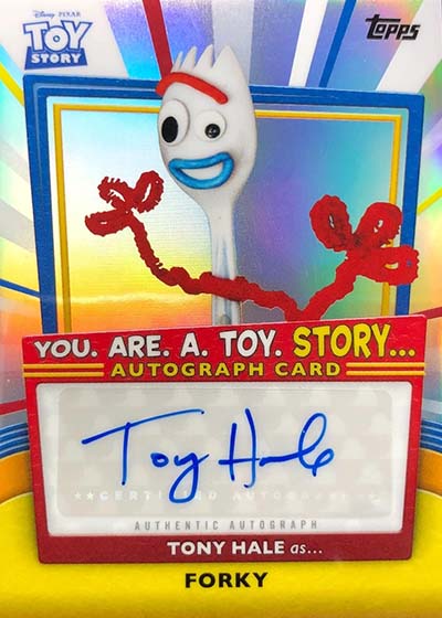 2025 Topps 30 Years of Toy Story You Are a Toy Story Autographs Tony Hale
