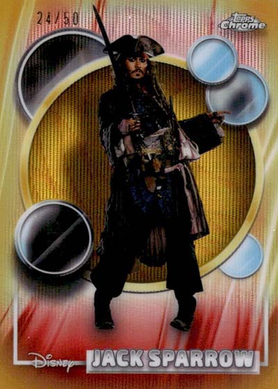 2026 Topps Chrome Disney Gold Wave Refractor Jack Sparrow