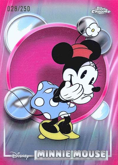 2026 Topps Chrome Disney Pink Refractor Minnie Mouse
