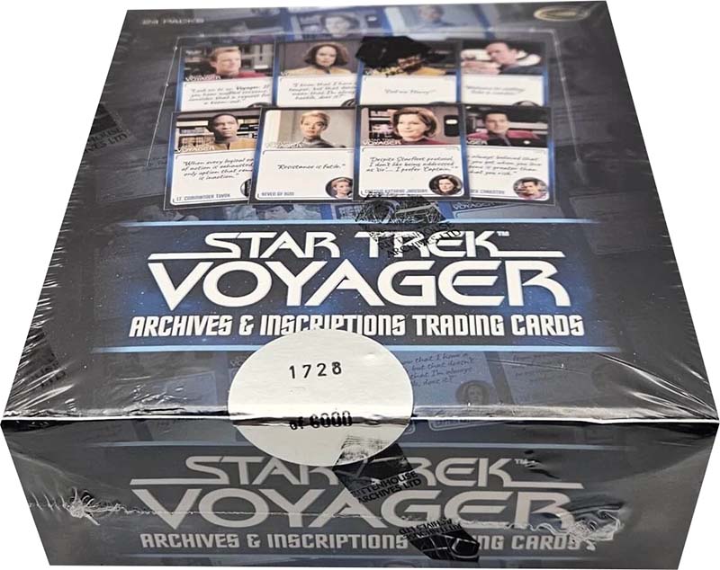 2026 Rittenhouse Star Trek Voyager Archives and Inscriptions Hobby Box