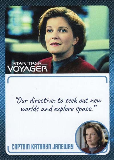 2026 Rittenhouse Star Trek Voyager Archives and Inscriptions Promo Cards P2 Captain Kathryn Janeway