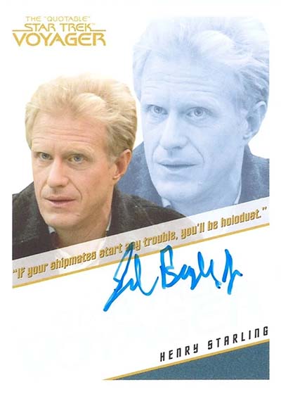 2026 Rittenhouse Star Trek Voyager Archives and Inscriptions Quotable Autographs Ed Begley Jr.