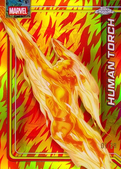 2026 Topps Chrome Marvel Human Torch Refractor