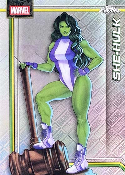 2026 Topps Chrome Marvel Logofractors She-Hulk
