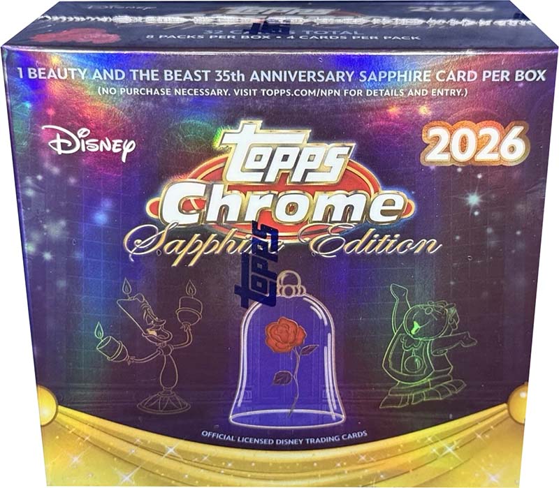 2026 Topps Chrome Sapphire Disney Hobby Box