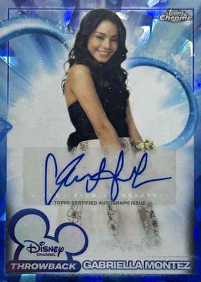 2026 Topps Chrome Sapphire Disney Channel Throwback Autographs Vanessa Hudgens