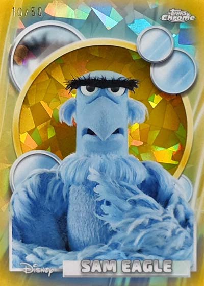 2026 Topps Chrome Sapphire Disney Gold Sapphire Sam Eagle