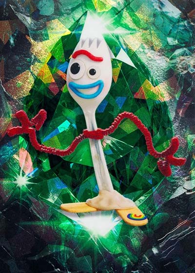 2026 Topps Chrome Sapphire Disney Hidden Gems Forky