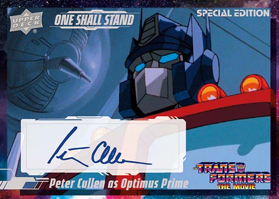 2026 Upper Deck Transformers the Movie One Shall Stand Autographs Peter Cullen
